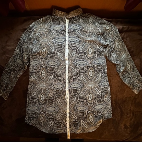 J. Jill Multi-color, Semi-sheer Paisley Blouse - Picture 5 of 7